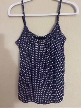 New York & Company XL Purple Geometric Print Cami